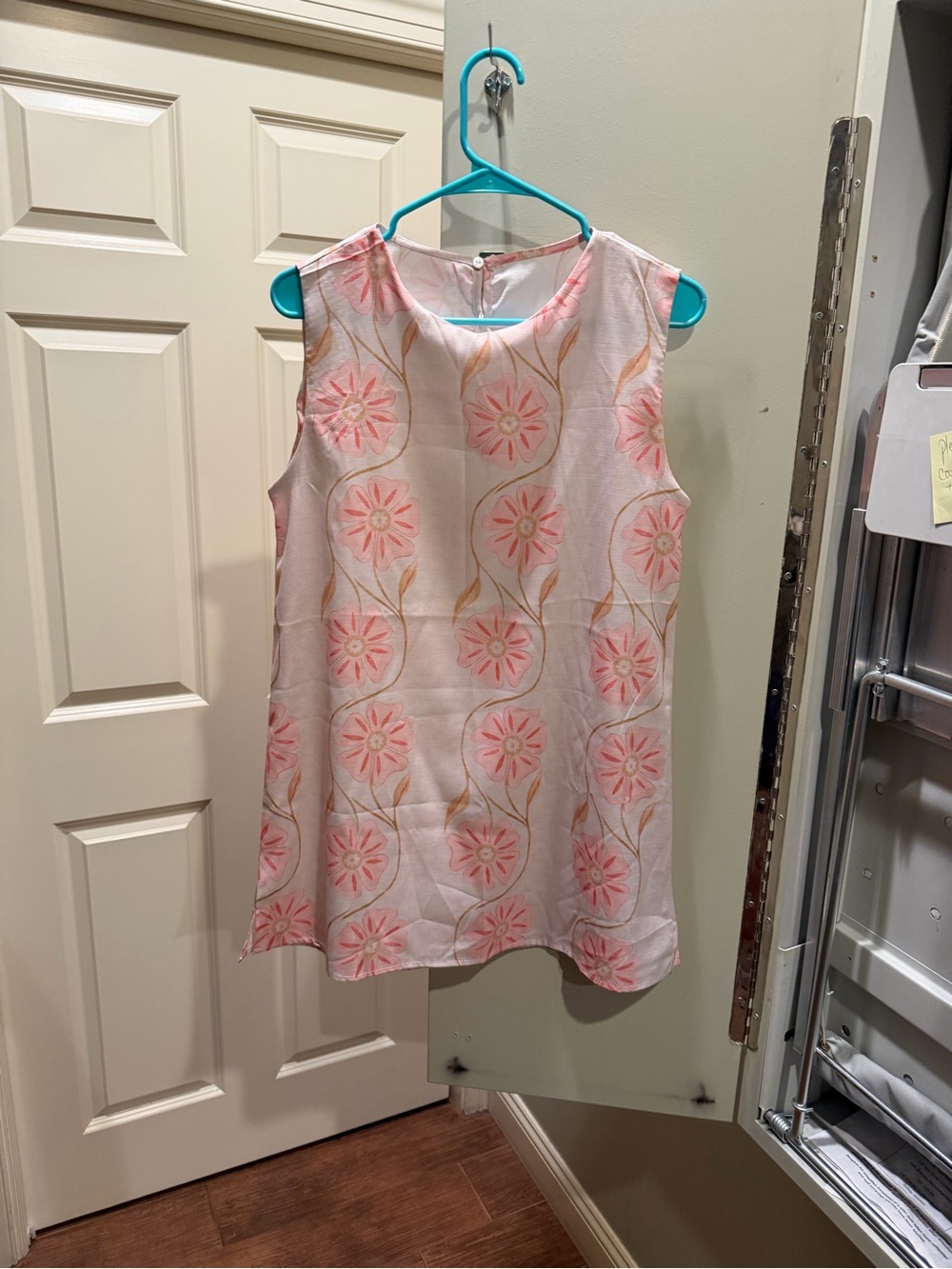 Pink Floral Mini Dress
